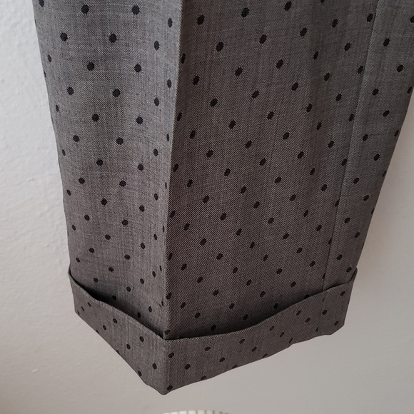 ESCADA polka-dot high waist wide-leg trousers 44 - Picture 9 of 10